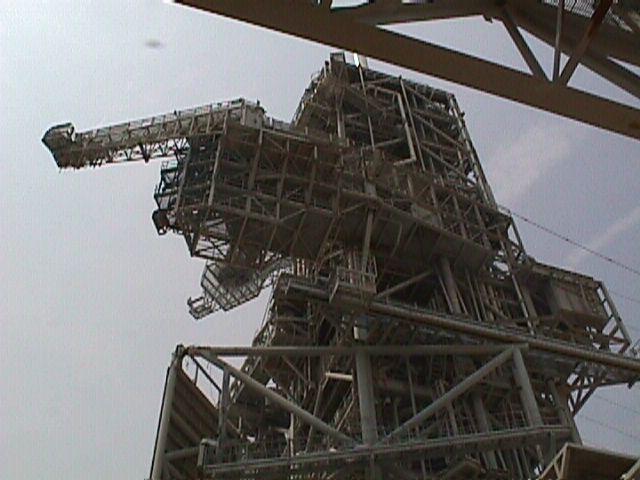 Looking up at Launch Pad 'A'