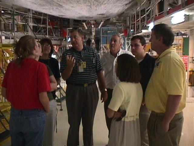 July 1999 tour of 'Discovery' in OPF after the 'John Glenn' 100th shuttle flight